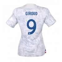 Koszulka piłkarska Francja Olivier Giroud #9 Strój wyjazdowy dla kobiety MŚ 2022 tanio Krótki Rękaw